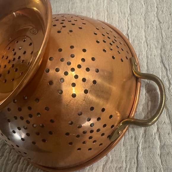 Vintage Copper Colander Made in Portugal - Picture 8 of 13